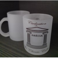 Caneca Jateada Vidro 300ML Civilization Grécia 01